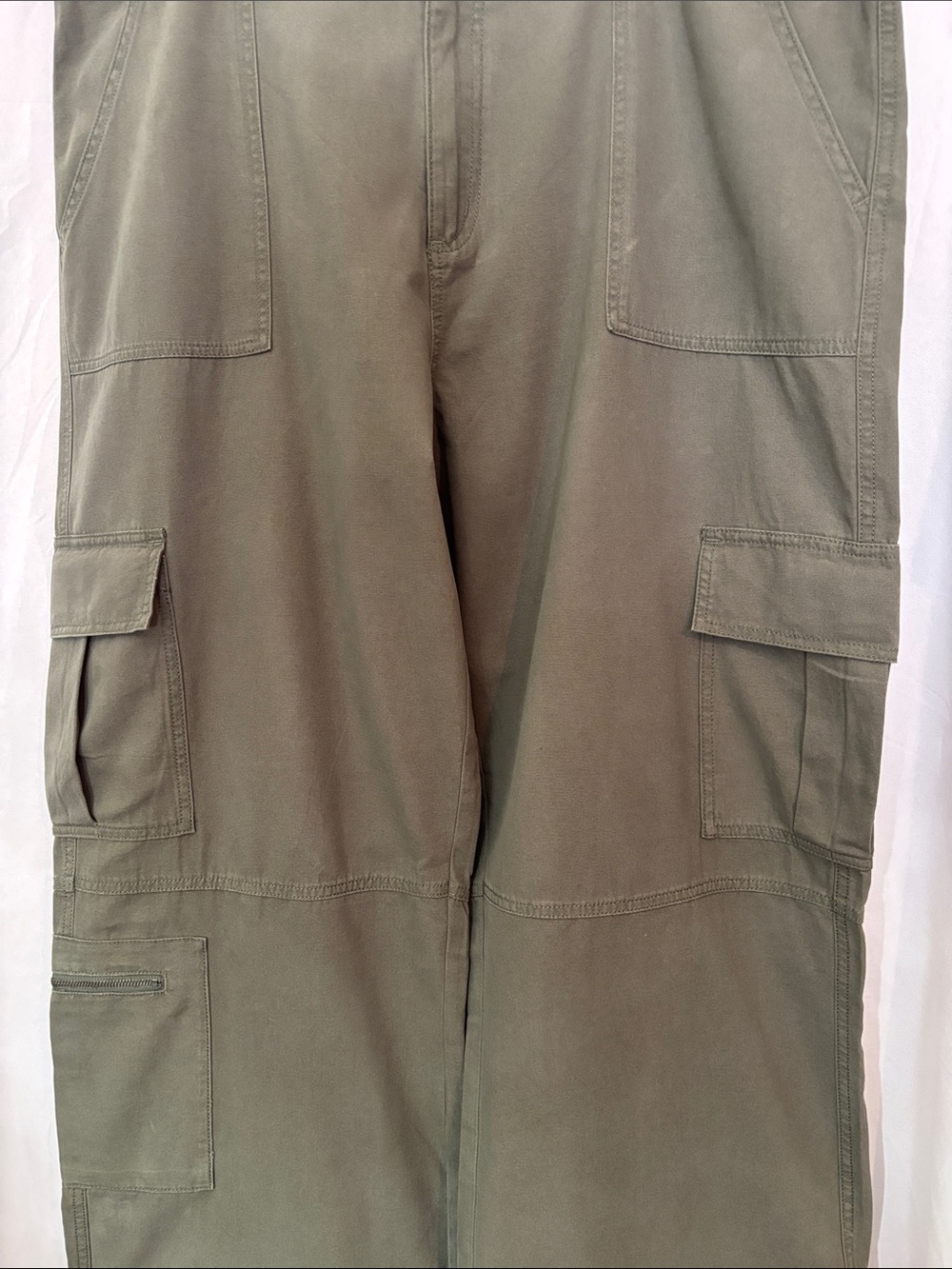 Aeropostale Olive Green Wide Leg Utility Cargo Pants XXL - Picture 5 of 14